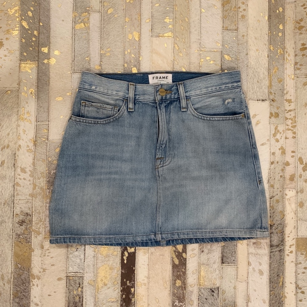 FRAME jean skirt